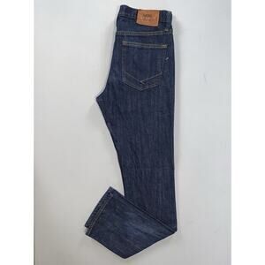 VANS V76 Skinny Fit 5-Pocket Stretch Denim Skate Jeans. Dark Wash, Men's 30X30.